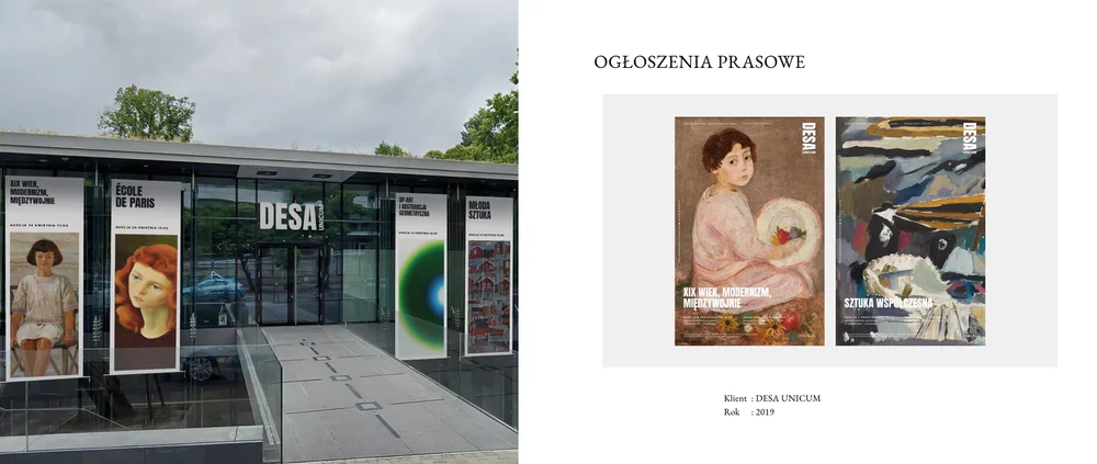 DESA UNICUM — ogłoszenia prasowe, banery display, katalogi