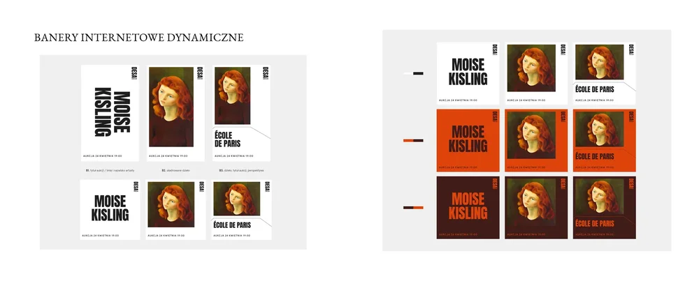 DESA UNICUM — banery internetowe dynamiczne, aukcja Moise Kisling