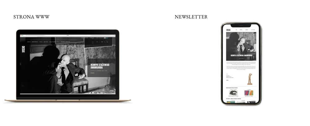 DESA UNICUM — projekt strony internetowej i szablonu newslettera