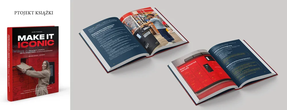 Modern Expo — projekt książki Make it Iconic, mockup okładki