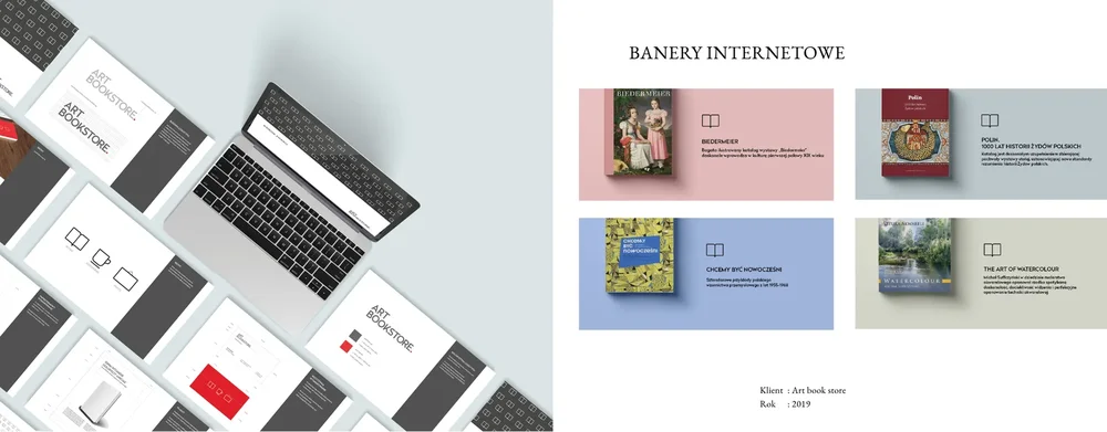 Art Bookstore — projekt strony internetowej i banerów internetowych