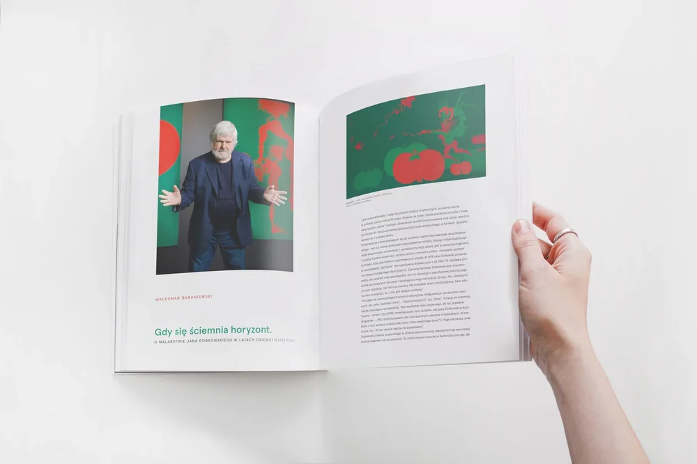 DESA UNICUM — katalog Jan Dobkowski, rozkładówka z portretem artysty