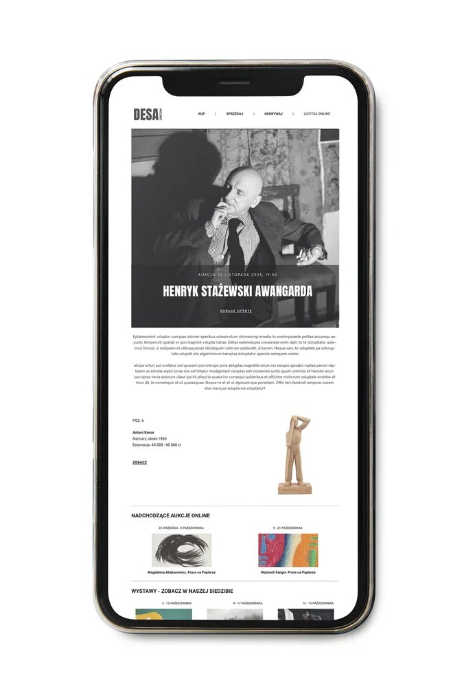 TideSoftware — mockup telefonu z aplikacją