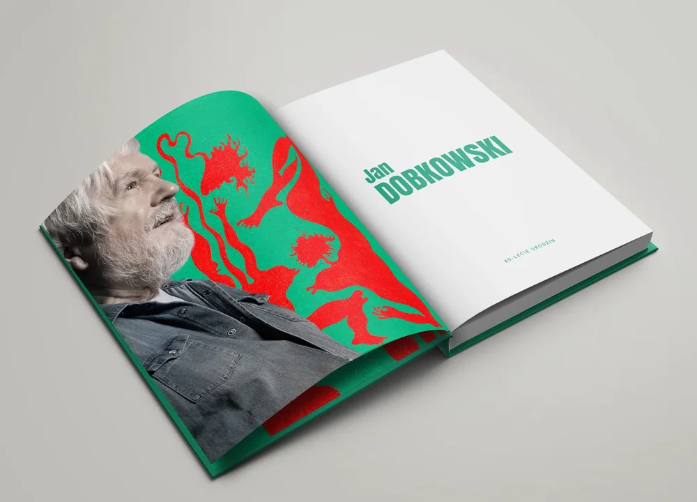 DESA UNICUM — katalog Jan Dobkowski 80-lecie urodzin, projekt okładki